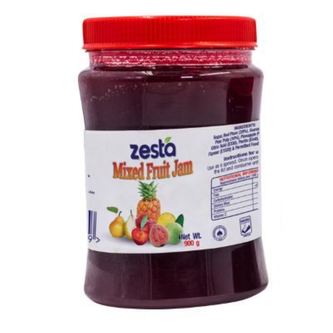 ZESTA MIXED FRUIT JAM PET 900G